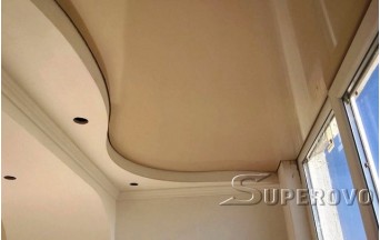 Натяжной потолок на балкон глянец многоуровневый до 7 кв.м в Барановичах 